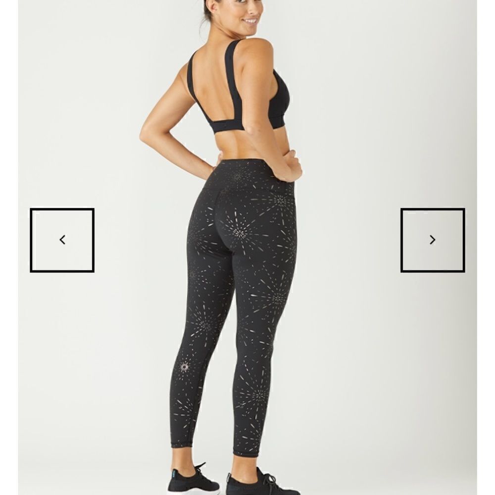 EXCELLENT CONDITION WOMEN’S SMALL GLYDER HIGH POWER LEGGING BLACK STARDUST GLOSS
